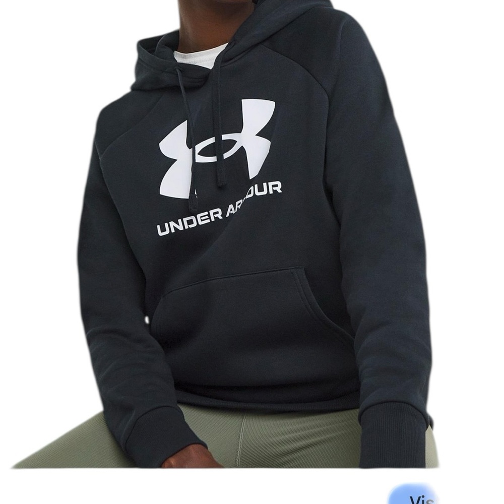 Under Armour (NWT) Women's Black Logo Hoodie, Size Medium - Picture 4 of 8